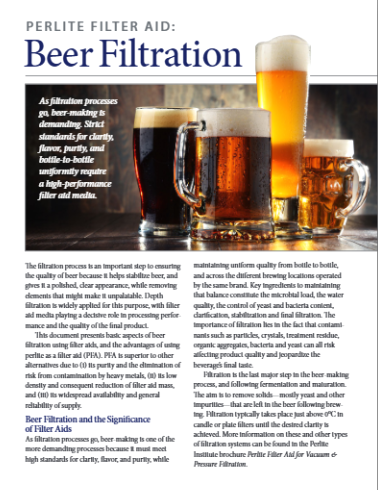 perlite – Beer – Filtration